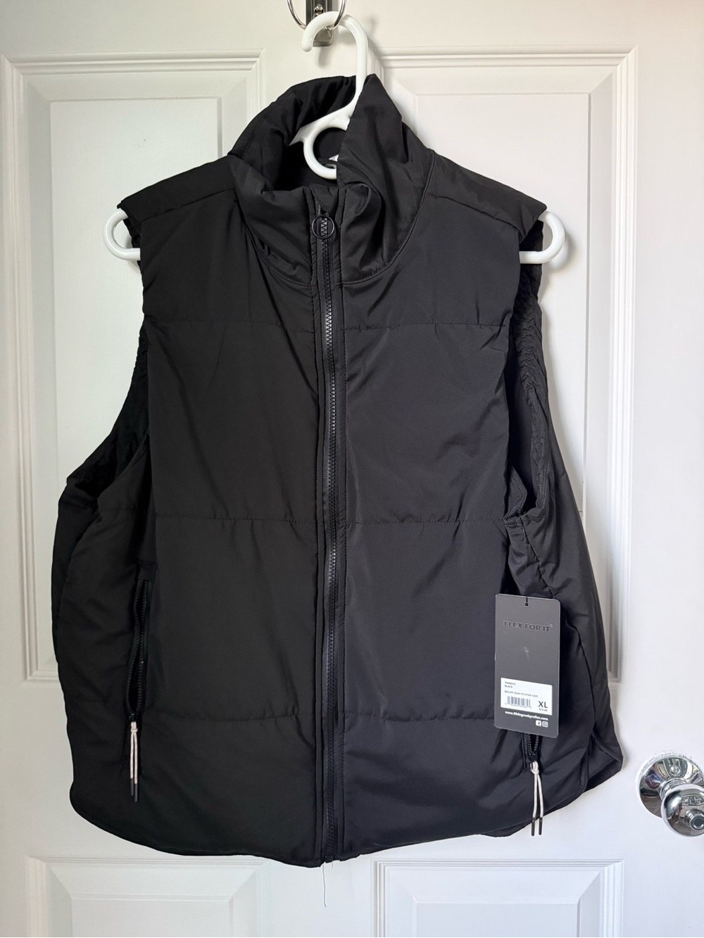 Women Black Puffer Vest - Unbranded